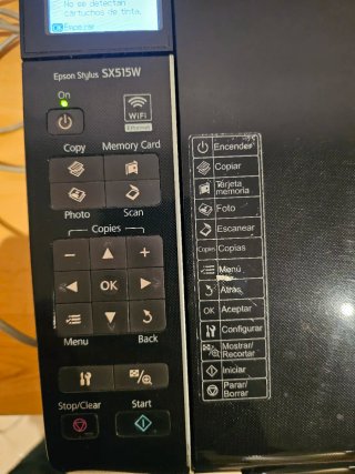 Impresora Epson Stylus SX515W WiFi (revisar)