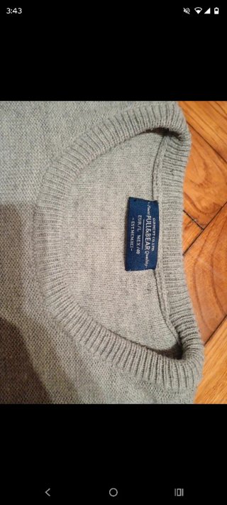 Jersey Pull&Bear azul y gris Talla M