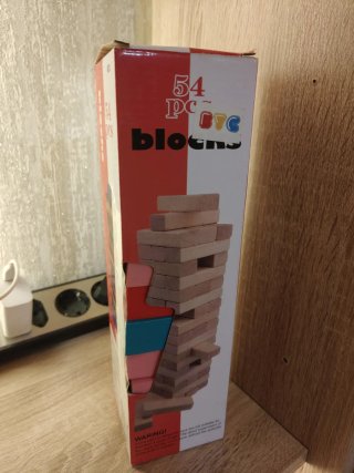 Juego de torre de bloques 54 piezas