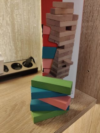 Juego de torre de bloques 54 piezas