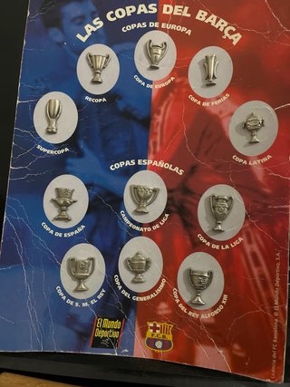 Colección trofeos FC Barcelona Mundo Deportivo