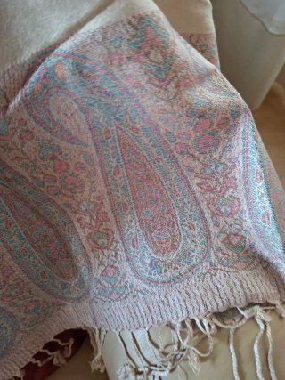 Pashmina elegante seta cm 72x190