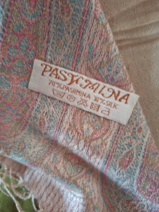 Pashmina elegante seta cm 72x190
