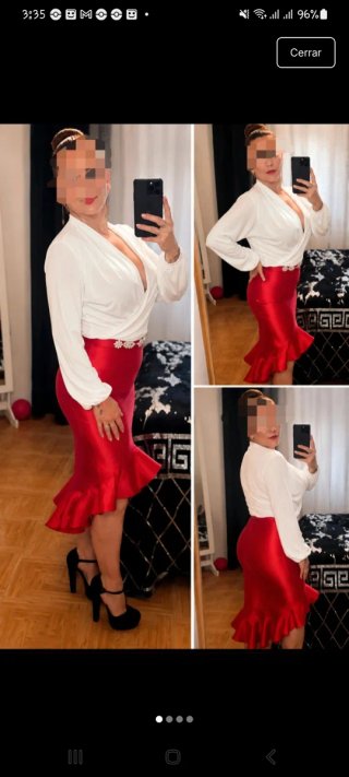 Conjunto rojo y blanco