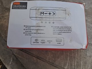 Altavoz Bluetooth TABLEPRO MGZ Negro/Naranja