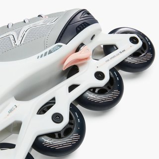 Patines Línea Niños Oxelo ajustable 4 tallas Fit 3 Gris