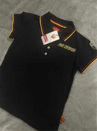 Polo AS Roma Ufficiale Donna S Nera