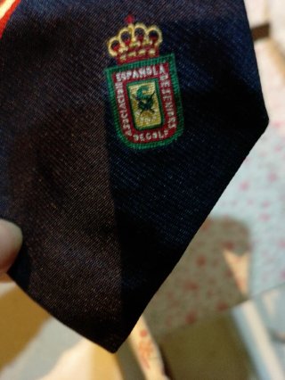 Corbata Federación Golf Rayas Azul y Rojo