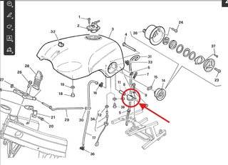 Goma tanque deposito CAGIVA MITO