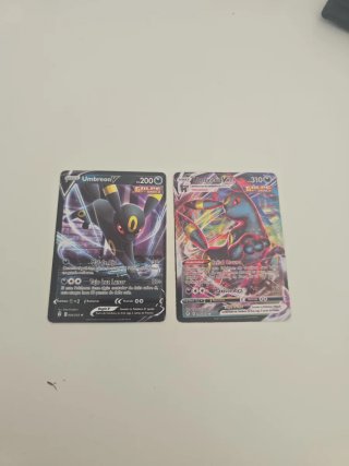 Lote 2 Cartas Pokémon Umbreon V y VMAX