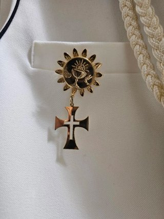 Vestido Comunión Niño Drima Blanco y Azul