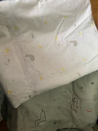 Colchón mini cuna + nórdico y sábanas