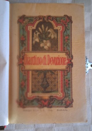Antico libro di preghiere Benziger Einsiedeln