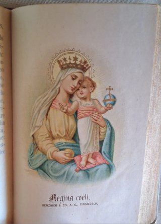 Antico libro di preghiere Benziger Einsiedeln