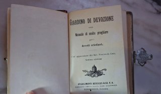 Antico libro di preghiere Benziger Einsiedeln