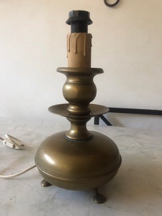 Coppia paralumi vintage oro