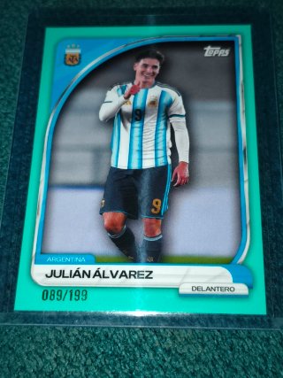 Carta Topps Argentina Julián Álvarez 089/199