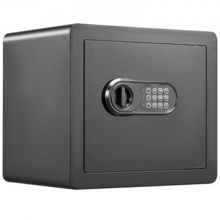 Cassaforte, cassaforte domestica da 33,9 litri, cassaforte di sicurezza in acciaio con tastiera digitale e 2 tasti, cassaforte con borsa ignifuga, protegge contanti, oro, gioielli, documenti...