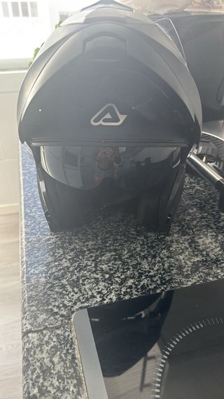 Casco Acerbis Negro y Gris