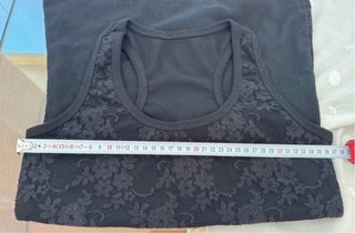 Camiseta tirantes mujer encaje negro