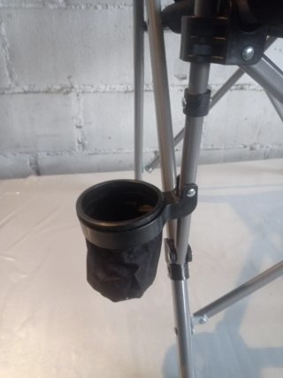 Sedia da Campeggio Ultra Grande Pieghevole Nera