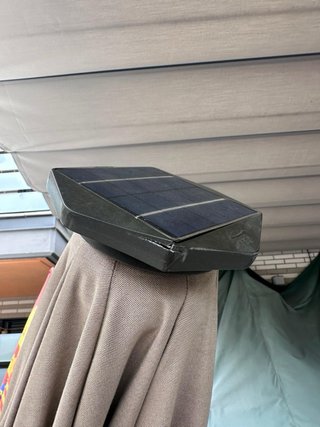 2 Sombrillas Exterior LED Base Mármol