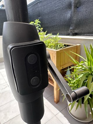 2 Sombrillas Exterior LED Base Mármol