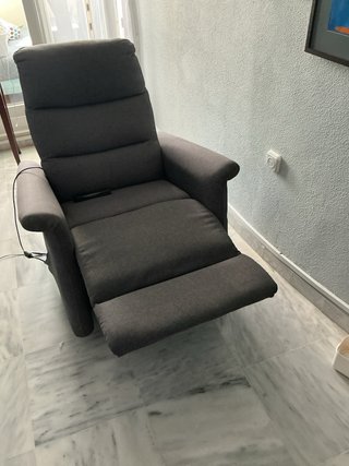 Sillón relax eléctrico y elevable gris