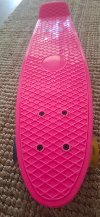 Patinete infantil rosa fucsia nuevo con luces