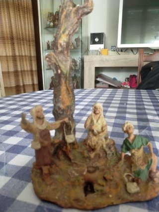 Figuras Belén Estuco, anunciacion