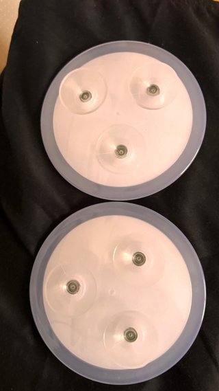 2 Specchi Ingrandimento con Ventosa per Bagno