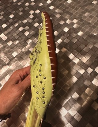 Zapatos Mules Verdes Talla 38