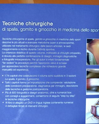 Tecniche chirurgiche di spalla gomito e ginocchio