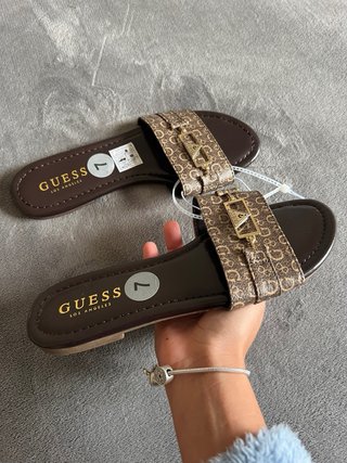 Sandalias slide Guess marron Talla 37.5
