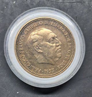 Moneda 2.5 Pesetas 1953 Franco