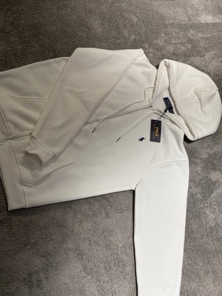 Sudadera Polo Ralph Lauren Blanca Cremallera