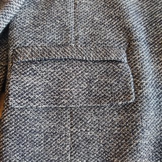 Chaqueta vintage Amitié mujer gris y negro, corta
