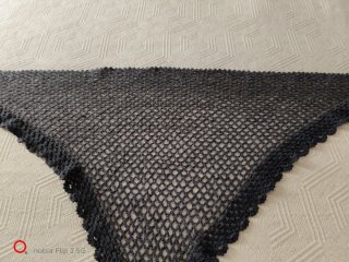 Toquilla de lana gris