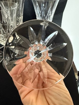 Calici Saint Louis in cristallo con difetti