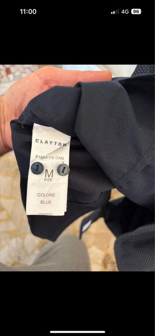 Camicia coreana blu