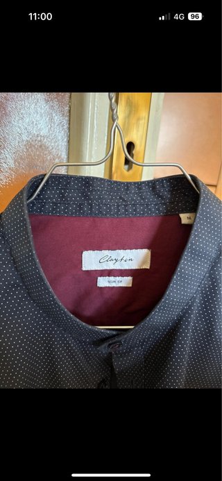 Camicia coreana blu