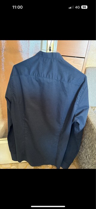 Camicia coreana blu