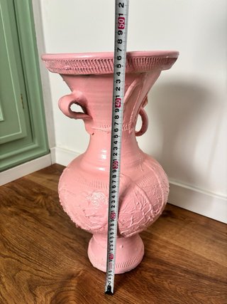 Jarrón rosa cerámica DIY 47 x 25 cm