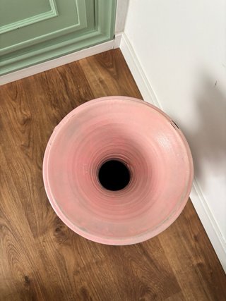 Jarrón rosa cerámica DIY 47 x 25 cm