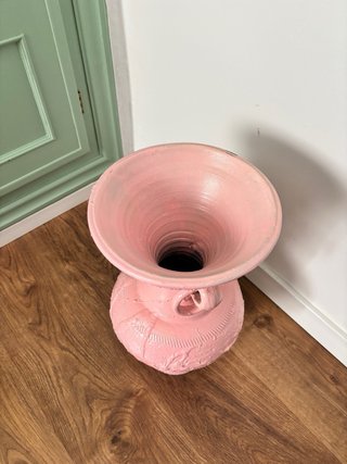 Jarrón rosa cerámica DIY 47 x 25 cm