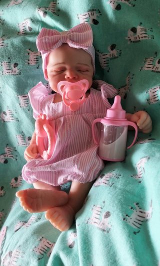 Reborn silicona blandita 33cm