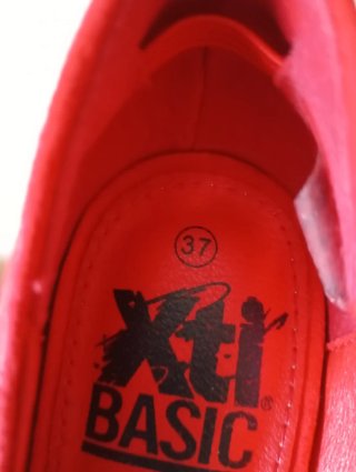 Zapatos planos rojos mujer