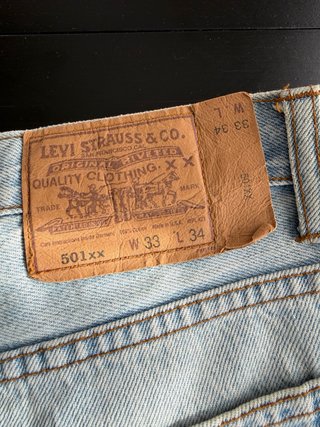 Pantalón Levis 501 Azul Talla 33x34