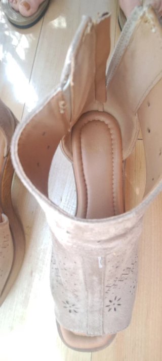 Botines verano beige talla 40