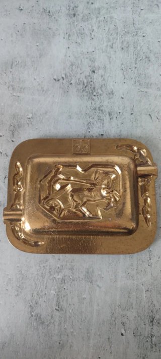 Cenicero Bronce Carro Romano